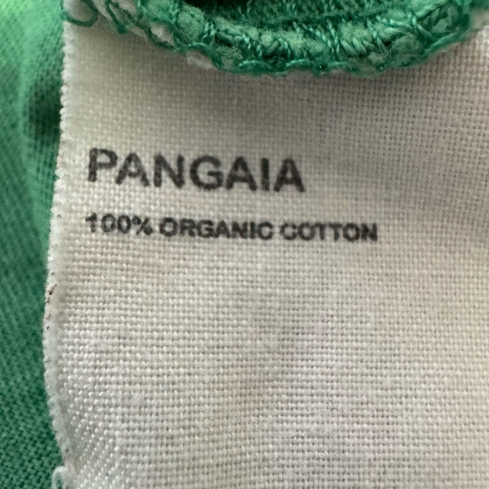 Pangaia 365 Midweight Cropped Shoulder Green Muscle Tee Size XL - Picture 7 of 10